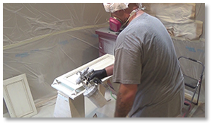 Applying General Finishes Clear Poly Topcoat to Kitchen Cabinet Doors